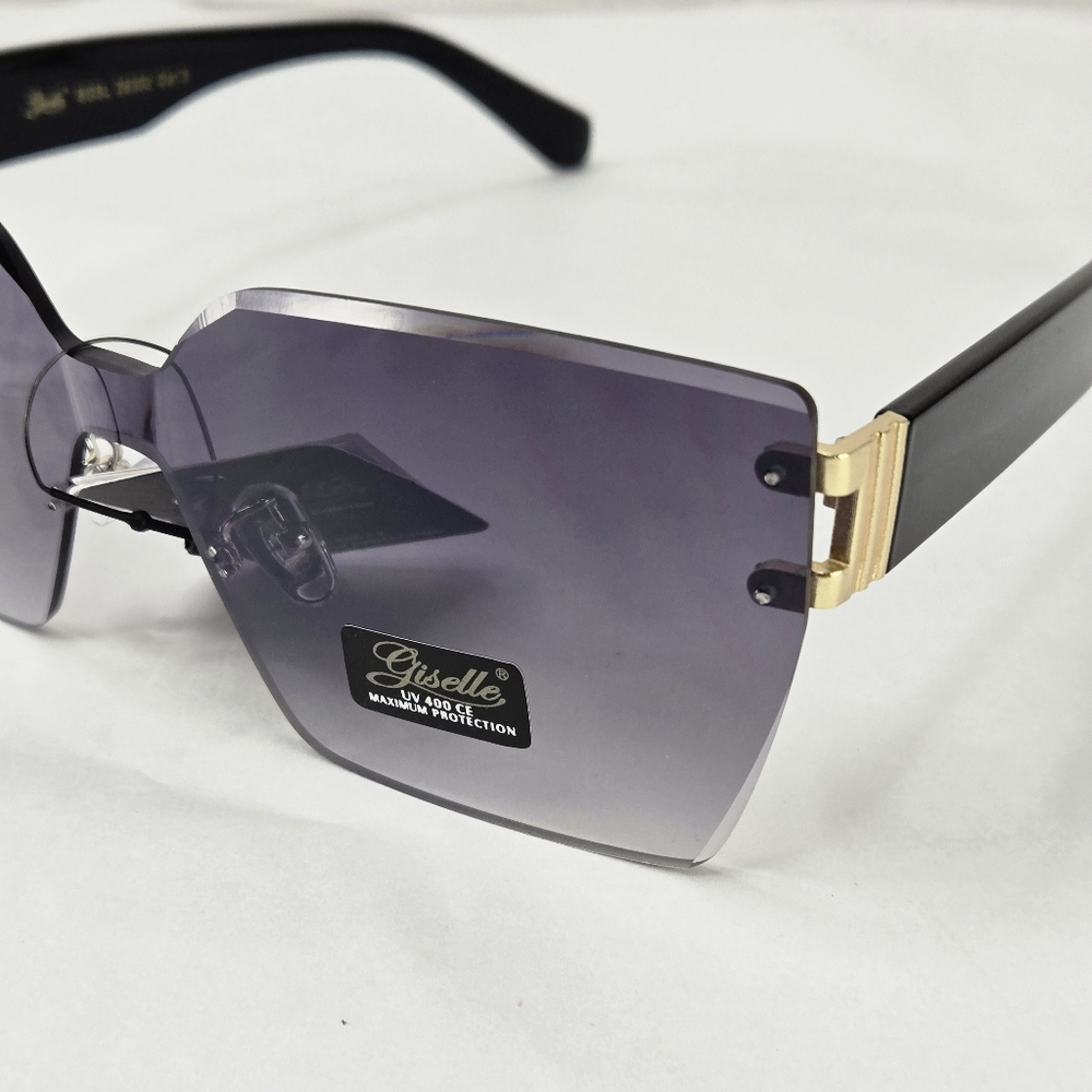 Giselle Rimless Gradient Lens Contemporary Collection Women's Sunglasses - Picture 5 of 10